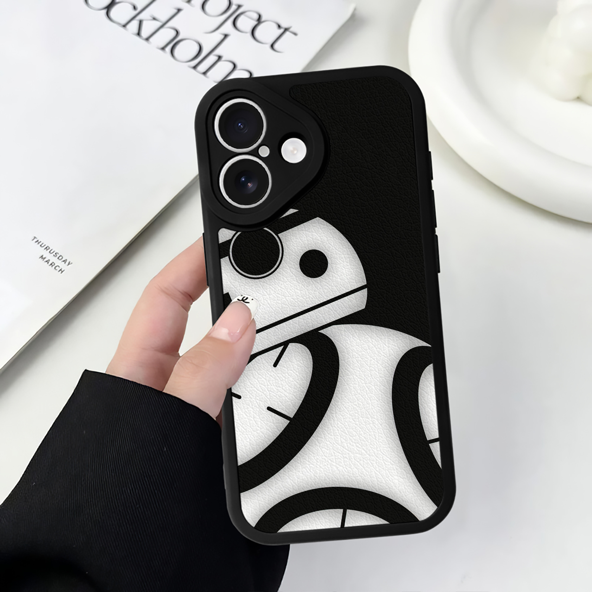 （画像用） スター・ウォーズ Star Wars 【iPhone 16シリーズ対応】シリコンスマホケース（レザー調） 材質：シリコン
